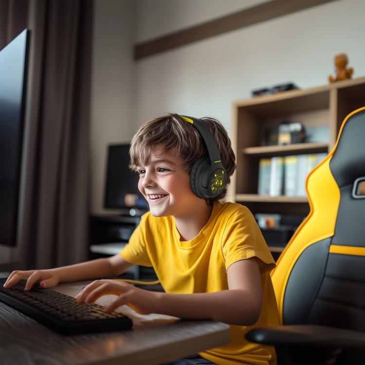 Pokémon Kuulokkeet Pikachu Over-Ear Langattomat Led Valo Äänijako