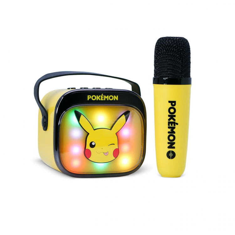 Pokémon Karaoke Kaiutin Mikrofonilla Pikachu Popsing LED