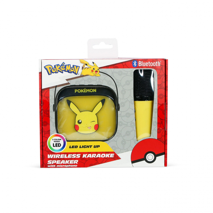 Pokémon Karaoke Kaiutin Mikrofonilla Pikachu Popsing LED