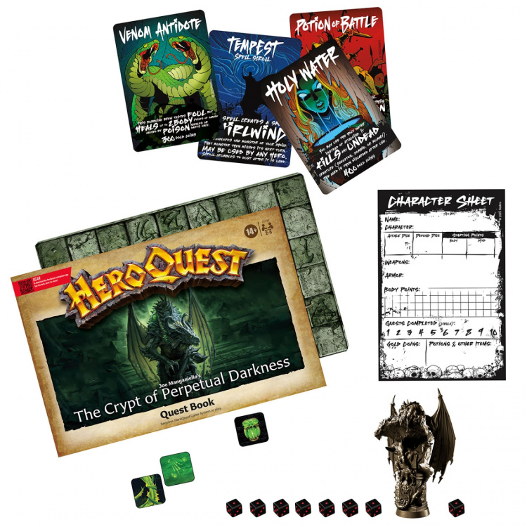 AVALON HILL Lautapeli HeroQuest Crypt of Perpetual Darkness (Laajennuspakkaus)