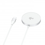 Gear Langaton Laturi Qi2 Nopea Lataus 15W Hopea/Alumiini