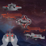 Sharper Image Drooni Toy RC Drone Xtreme Airwave