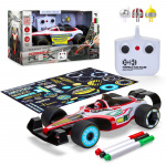 Sharper Image Leluauto Toy RC Formula Flex Racer Doodle