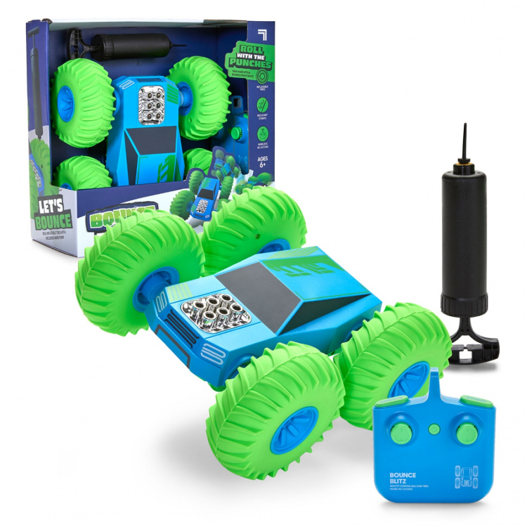 Sharper Image Leluauto Toy RC Flip Stunt Bounce Blitz