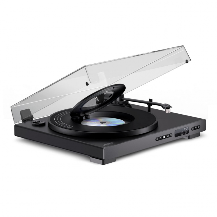 MIXX Vinyyli ja CD Soitin Analog Plus 2-in-1 Musta
