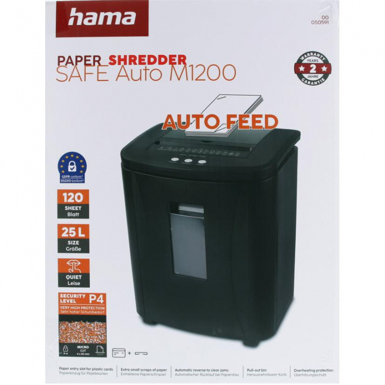Hama Paperisilppuri Safe Auto M1200