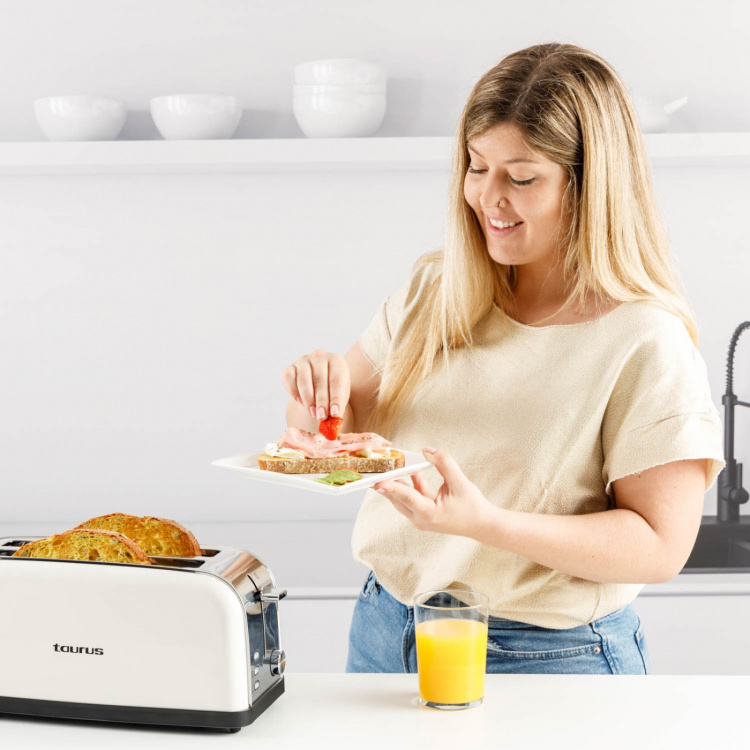 Taurus Leivänpaahdin Pitkä Aukko Vintage Cream