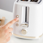 Taurus Leivänpaahdin Fusion Crunch Pitkä Aukko Valkoinen