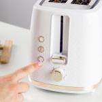 Taurus Leivänpaahdin Fusion Crunch Pitkä Aukko Valkoinen