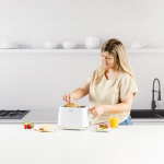 Taurus Leivänpaahdin Fusion Crunch Pitkä Aukko Valkoinen