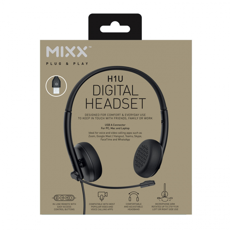 MIXX Stereo Kuulokkeet H1u Langallinen USB-A