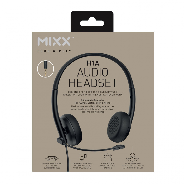 MIXX Stereo Kuulokkeet H1a Langallinen 3.5mm