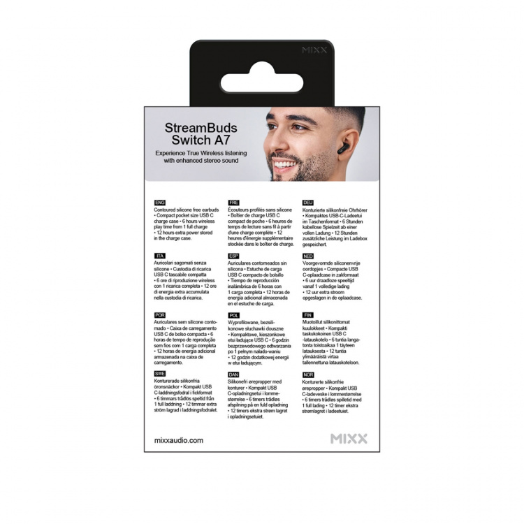MIXX Kuulokkeet Switch A7 In-Ear Tws Musta