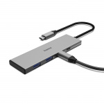 Hama USB-C Hub USB 3.2 Gen2 2xUSB-C + 2xUSB-A 10 Gbit/S PD Alumiini
