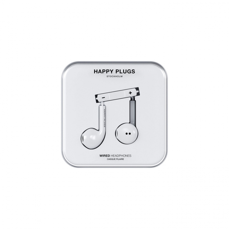 Happy Plugs Kuulokkeet In-Ear USB-C Johdollinen Valkoinen