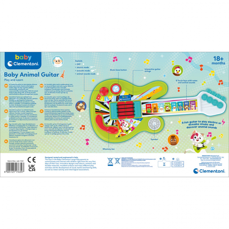 Clementoni Musikaalinen Lelukitara Musical Toy Guitar