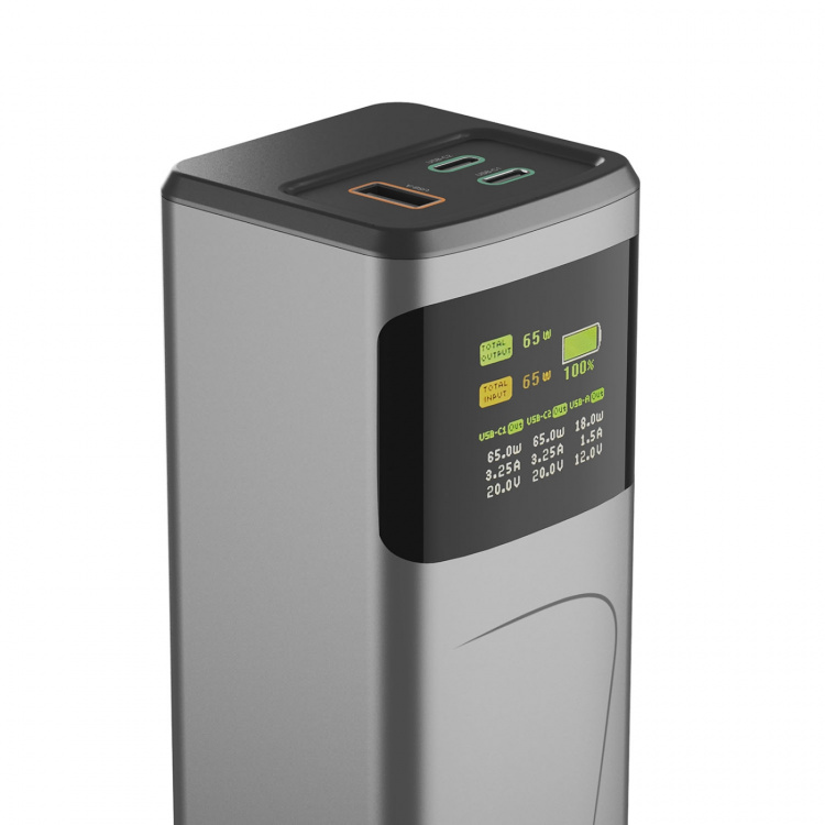 Hama Virtapankki 20000mah 2xUSB-C 1xUSB-A 65W Nopea Lataus
