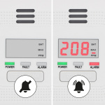 Alecto Hiilimonoksidihälytin, jossa on näyttö ja 10 vuoden pariston ja anturin käyttöaika