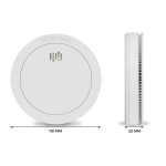 Alecto 2x Smoke detector with 10 years battery and sensor runtime White