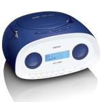 Lenco Kannettava DAB+/FM-radio CD- ja USB-soittimella Sininen