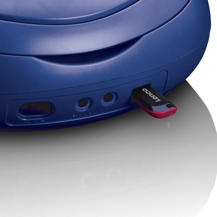 Lenco Kannettava DAB+/FM-radio CD- ja USB-soittimella Sininen