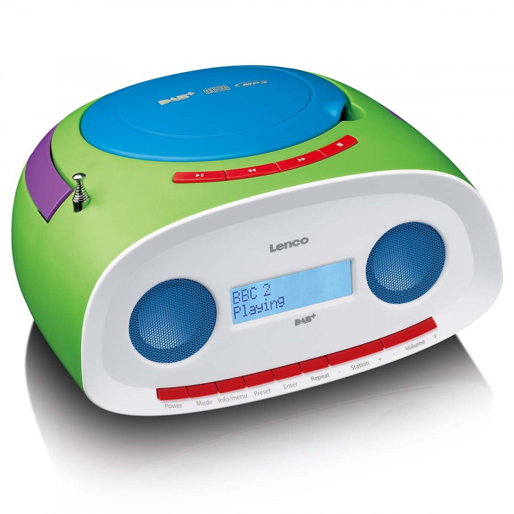 Lenco Kannettava DAB+/FM-radio, jossa on CD- ja USB-soitin