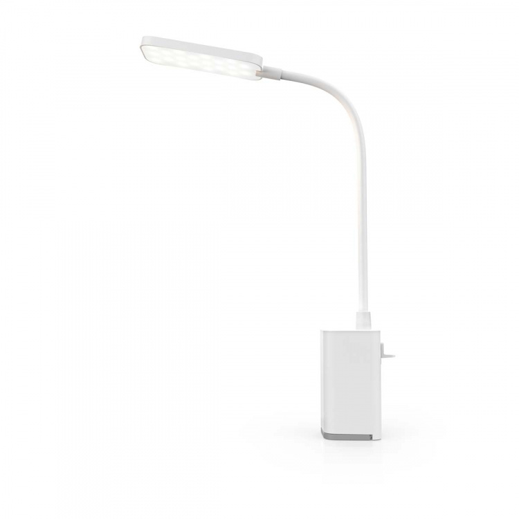 Nedis LED Pyötälamppu | Himmennettävä | 1 Valotila | 90 lm | Ladattava | Hipaisukytkin | Valkoinen