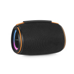 Nedis Bluetooth® Kaiutin | 360 min | Kannettava muotoilu | 40 W | Mono | Etusivu / Portable / Ulkokäyttöinen | Linkitettävä | Musta / Oranssi