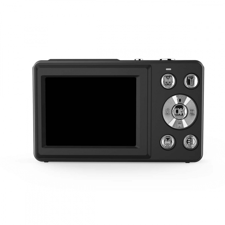 Nedis Digitaalinen Valokuvakamera | Kaksoisnäyttö | 48 MPixel | 4K@30fps | 5 MPixel CMOS | Musta