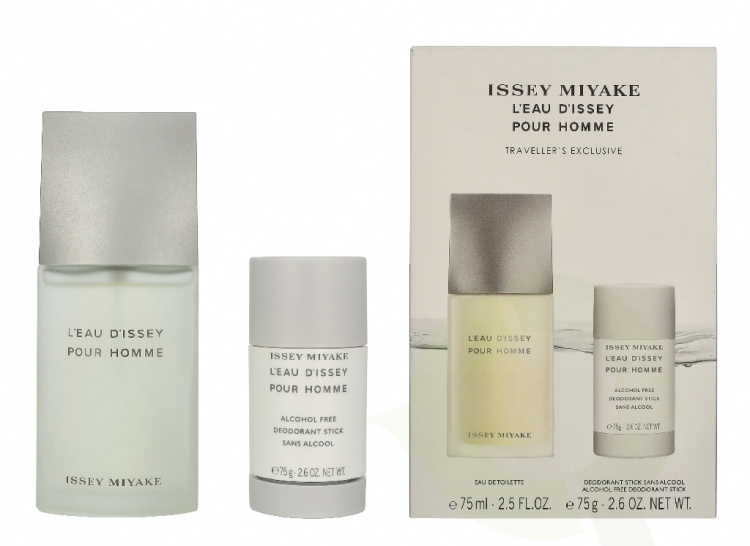 Issey Miyake L\'Eau D\'Issey Pour Homme Giftset 150 ml Edt Spray 75ml/Deo Stick 75gr