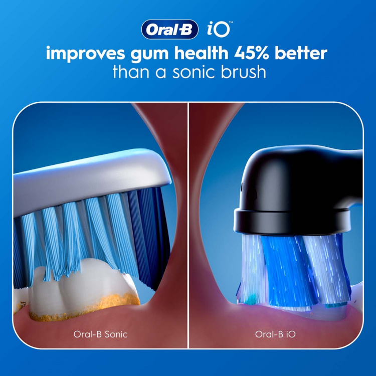 Oral B Eltandborste iO2 Night Black/Calm Pink Duo,1 Travel Ca