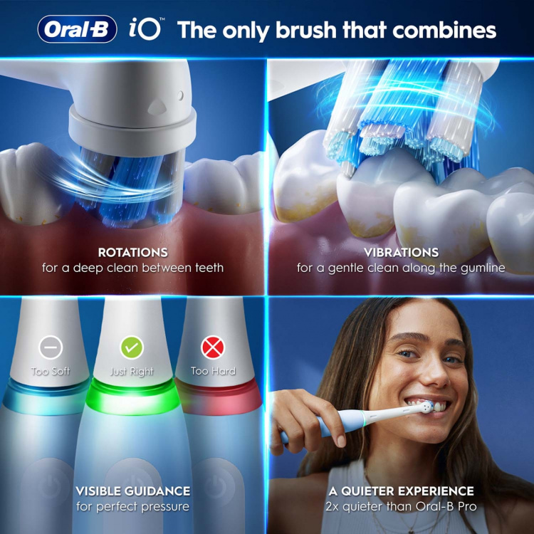 Oral B Eltandborste iO3 Quite White (Whitening Edition)