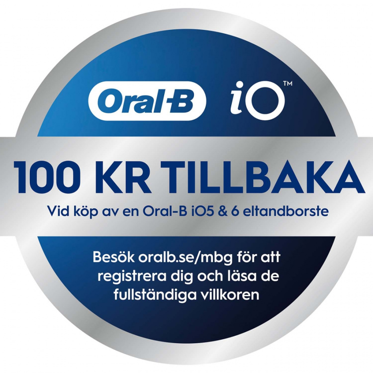Oral B Eltandborste iO6 Grey Opal, 1 Extra Refill