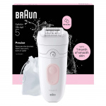 Braun Epilator Silk·épil 5, Wet & Dry, Enkel Hårborttagning, Långvarigt Slät Hud, 5-011, Flamingo