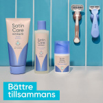 Gillette Venus Satin Care Intimate Smoothing Cleanser + Rakgel för Intimområdet, 190 ml