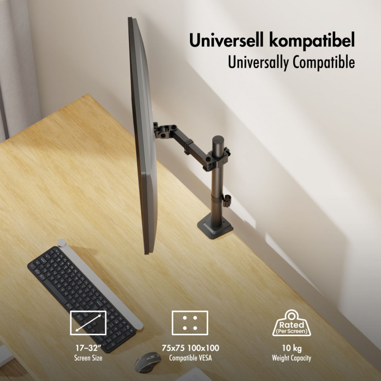LogiLink Monitorfäste 17-32
