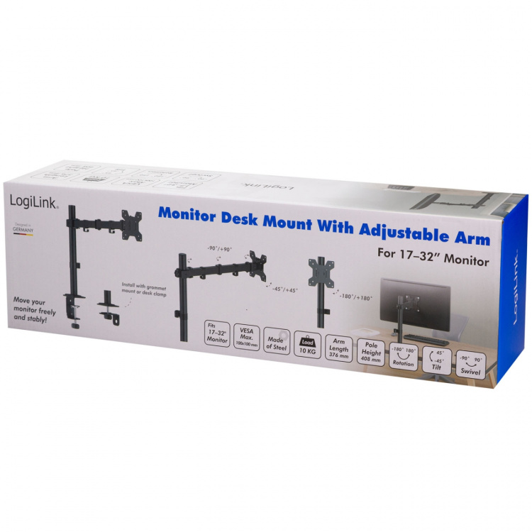 LogiLink Monitorfäste 17-32
