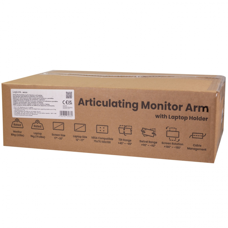 LogiLink Monitorfäste 17-32