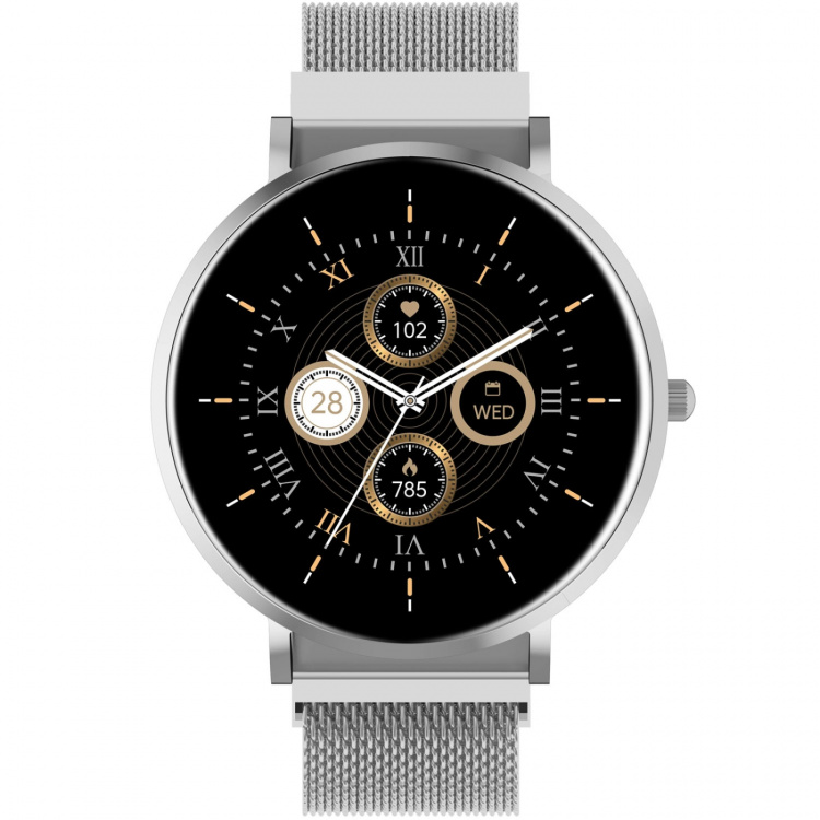 Denver SmartWatch AMOLED Hälsokoll Sport-läge SWC-394S Silver