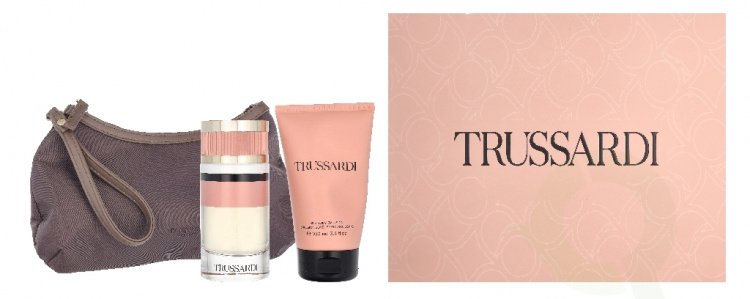 Trussardi By Trussardi Giftset 190 ml Edp Spray 90ml/Body Emulsion 100ml/Beauty Bag