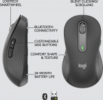 Logitech Signature M650 L LEFT -langaton hiiri, musta