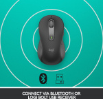 Logitech Signature M650 L LEFT -langaton hiiri, musta