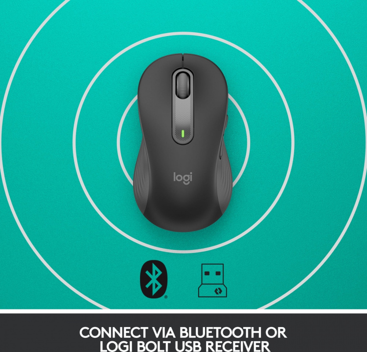 Logitech Signature M650 L LEFT -langaton hiiri, musta