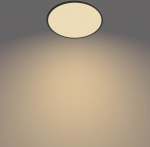 Philips Superslim CL550 -kattovalaisin, pyöreä, musta, 1900 lm, 2700K