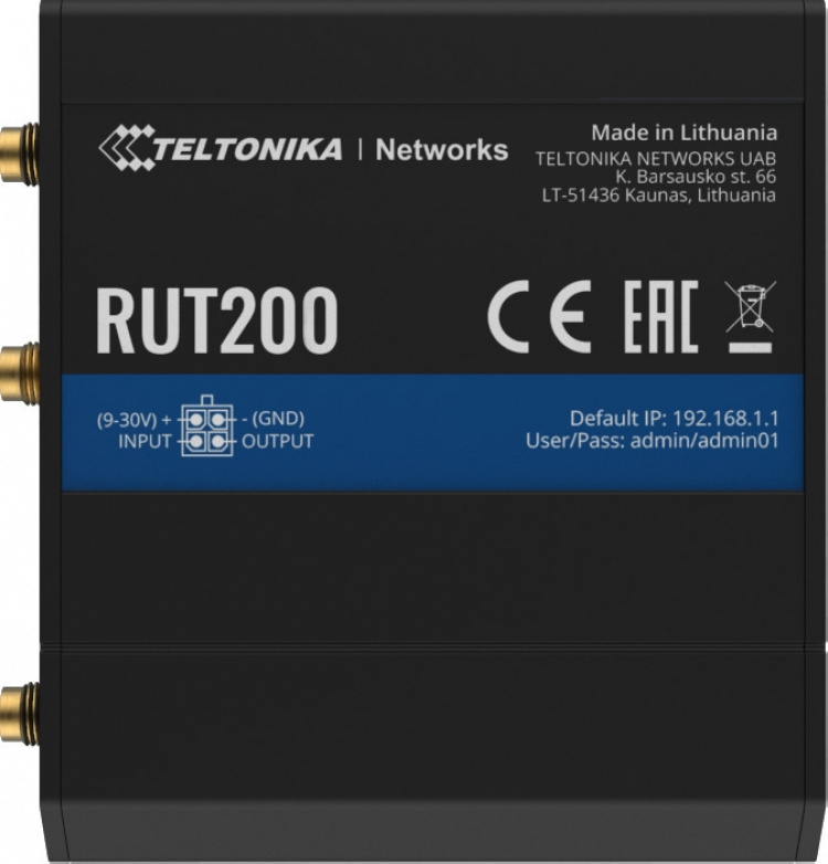 Teltonika RUT200 2G/3G/4G/LTE-modeemi ja WiFi-reititin