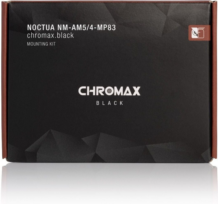 Noctua NM-AM5/4-MP83 chromax.black mounting kit -kiinnityssarja prosessorijäähdyttimelle, musta