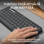 Logitech Pebble Keys 2 K380s -näppäimistö, harmaa