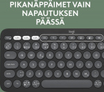Logitech Pebble Keys 2 K380s -näppäimistö, harmaa