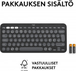 Logitech Pebble Keys 2 K380s -näppäimistö, harmaa