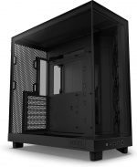 NZXT H6 Flow ATX-kotelo panoraamaikkunalla, musta